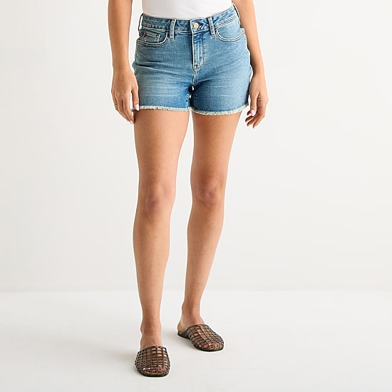 A.N.A Womens Mid Rise 3" Denim Short