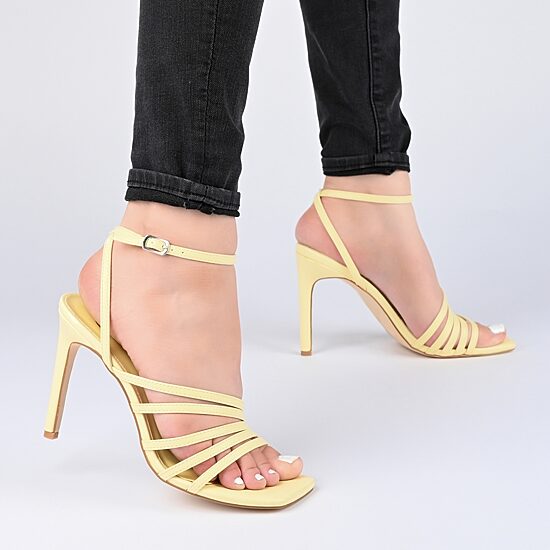 Journee Collection Louella Womens Round Open Toe Stiletto Heel Pumps