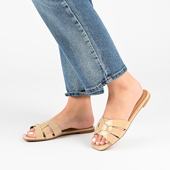 Journee Collection Womens Arrina Flat Sandals