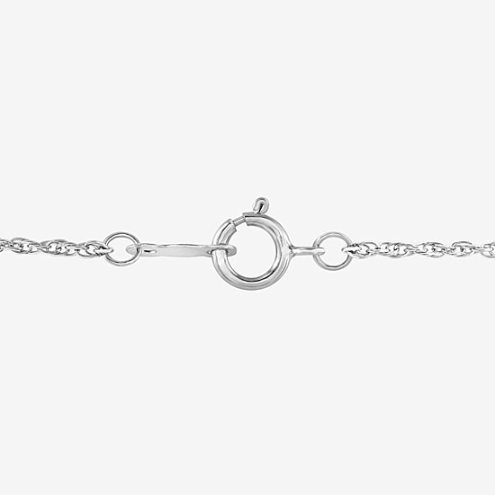 Yes, Please! Womens Lab Created Red Ruby Sterling Silver Heart 18 Inch Pendant Necklace