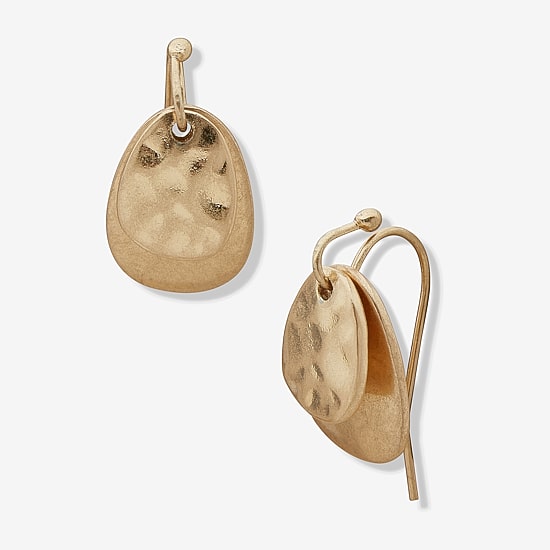 a.n.a Gold Tone Womens Round Drop Earrings