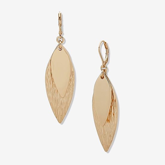 Worthington Gold Tone Womens Drop Earrings
