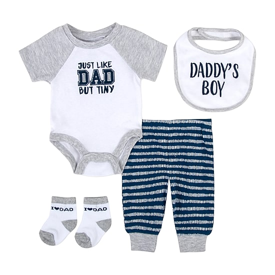 Baby Essentials Baby Boys 4-pc. Baby Clothing Set