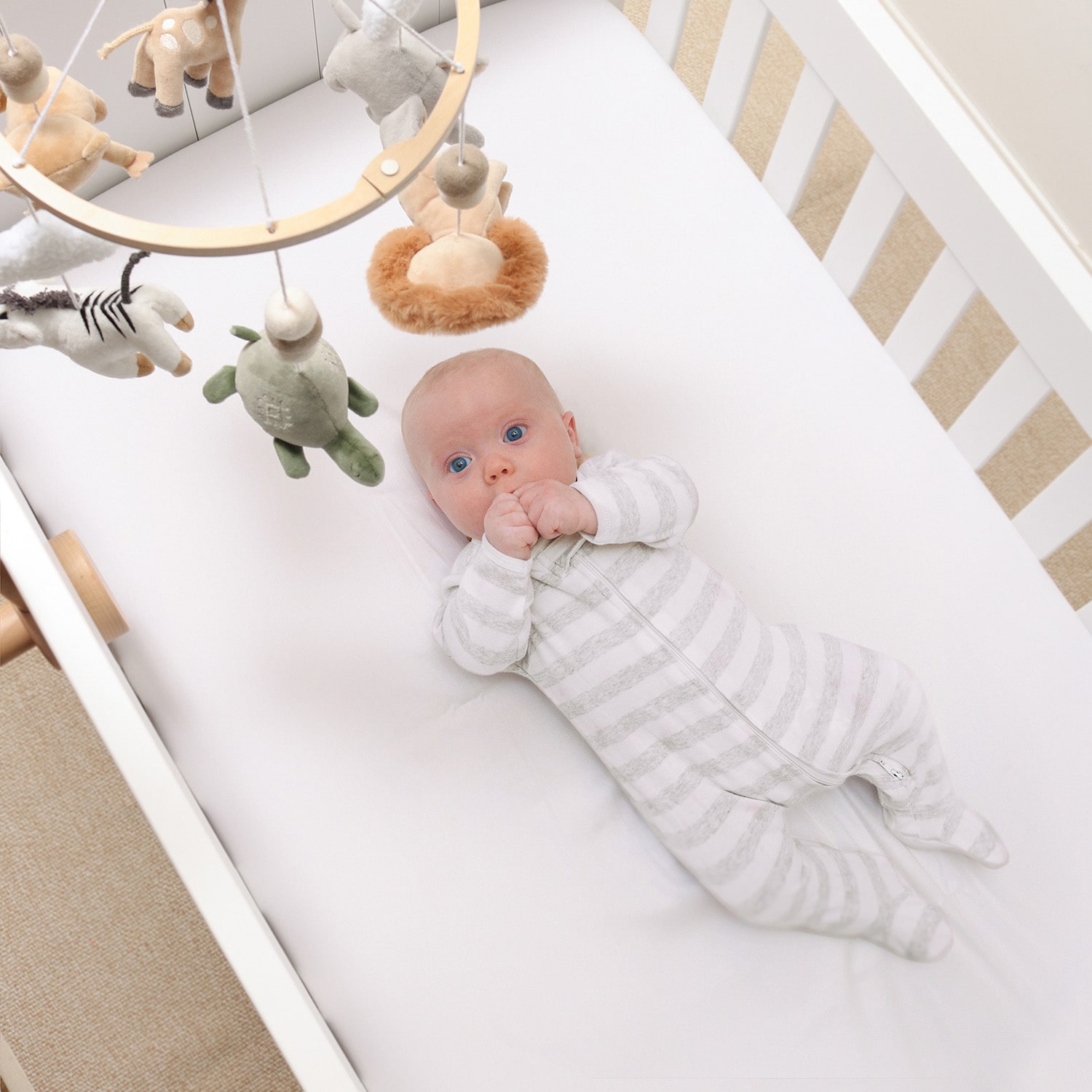 The Peanutshell Safari Serenity Baby Mobile