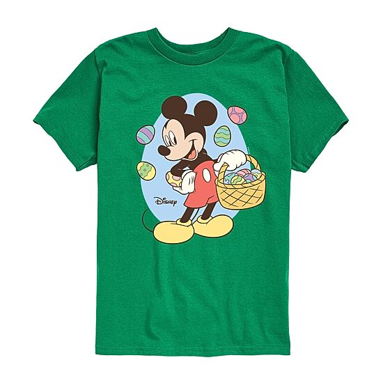 Disney Collection Little & Big Kid Boys Crew Neck Short Sleeve Regular Fit Mickey Mouse Graphic T-Shirt