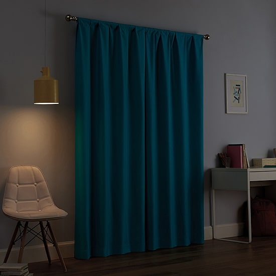 Eclipse Kendall Kids Thermaback Rod Pocket Energy Saving Blackout Single Curtain Panel
