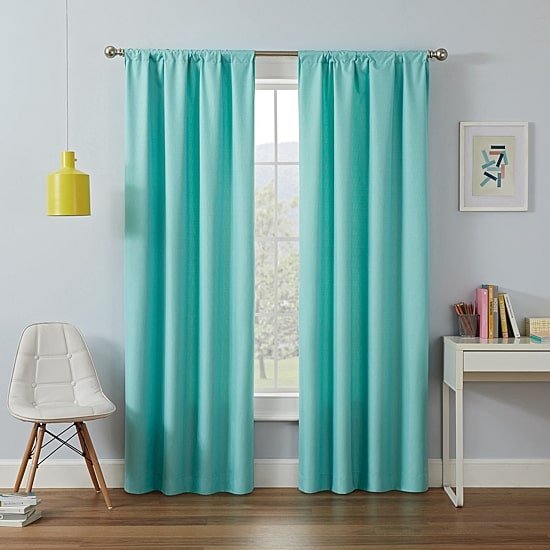 Eclipse Kendall Kids Thermaback Rod Pocket Energy Saving Blackout Single Curtain Panel