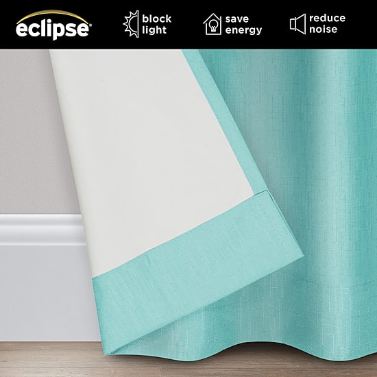 Eclipse Kendall Kids Thermaback Rod Pocket Energy Saving Blackout Single Curtain Panel