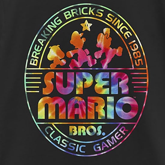 Little & Big Kid Girls Crew Neck Short Sleeve Regular Fit Super Mario Graphic T-Shirt