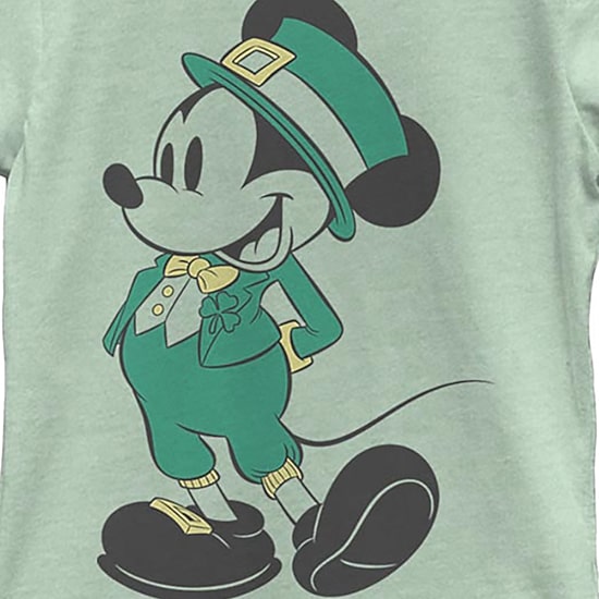 Disney Collection Little & Big Kid Girls Crew Neck Short Sleeve Regular Fit Mickey and Friends Mickey Mouse Graphic T-Shirt