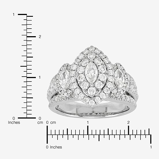 Limited Quantities! Womens 2 CT. T.W. Natural White Diamond 14K Gold Engagement Ring