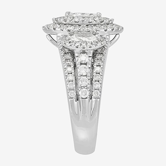 Limited Quantities! Womens 2 CT. T.W. Natural White Diamond 14K Gold Engagement Ring