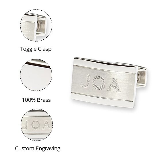 Personalized Stainless Steel Cuff Links