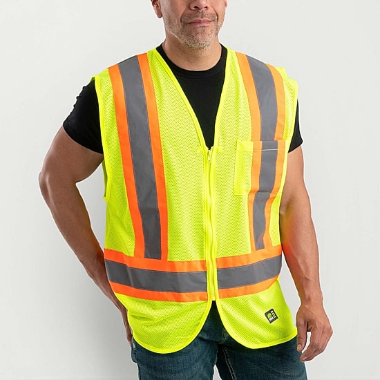 Berne Big and Tall Mens High Visibility Safety Vest