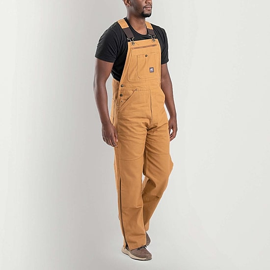 Berne Slab Unlined Duck Bib Mens Workwear Overall