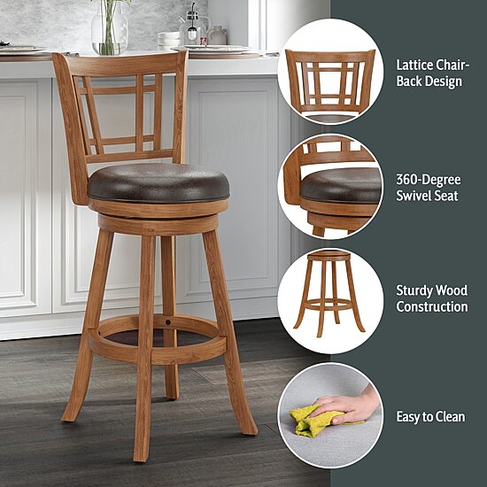 Fairfox Swivel Barstool