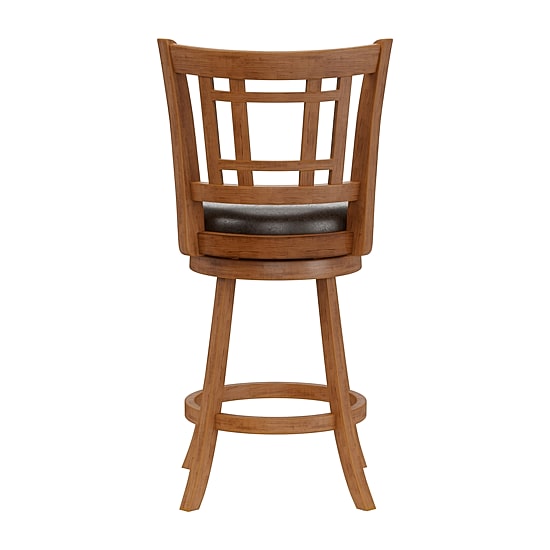Fairfox Swivel Barstool with Back