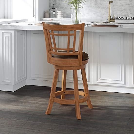 Fairfox Swivel Barstool with Back
