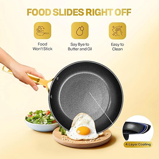 Granitestone Armor Max Gold Aluminum 20-pc. Non-Stick Cookware Set