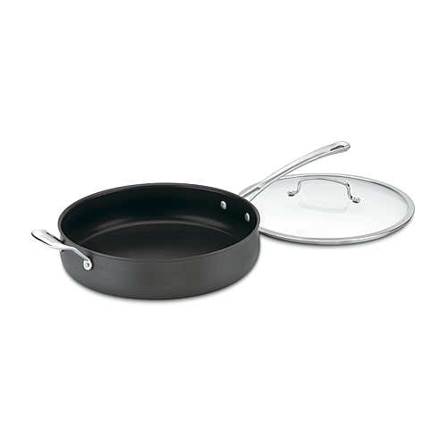 Cuisinart Contour Hard Anodized 5-qt. Saute Pan With Helper Handle In Black