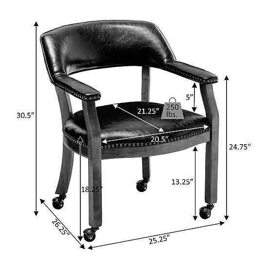 Take-A-Seat Dylan Armchair With Wheels