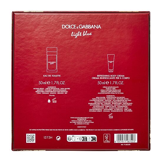 Dolce&Gabbana Light Blue Eau De Toilette 2-Piece Gift Set ($115 Value) Perfume Set