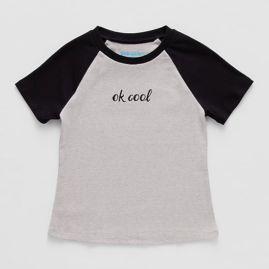 Thereabouts Little & Big Kid Girls Round Neck Short Sleeve T-Shirt