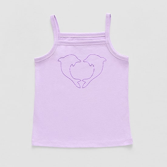 Thereabouts Little Girls Square Neck Sleeveless Tank Top