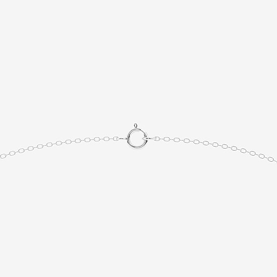 (G/Si1-Si2) Womens 1 CT. T.W. Lab Grown White Diamond Sterling Silver Heart 16 Inch Pendant Necklace