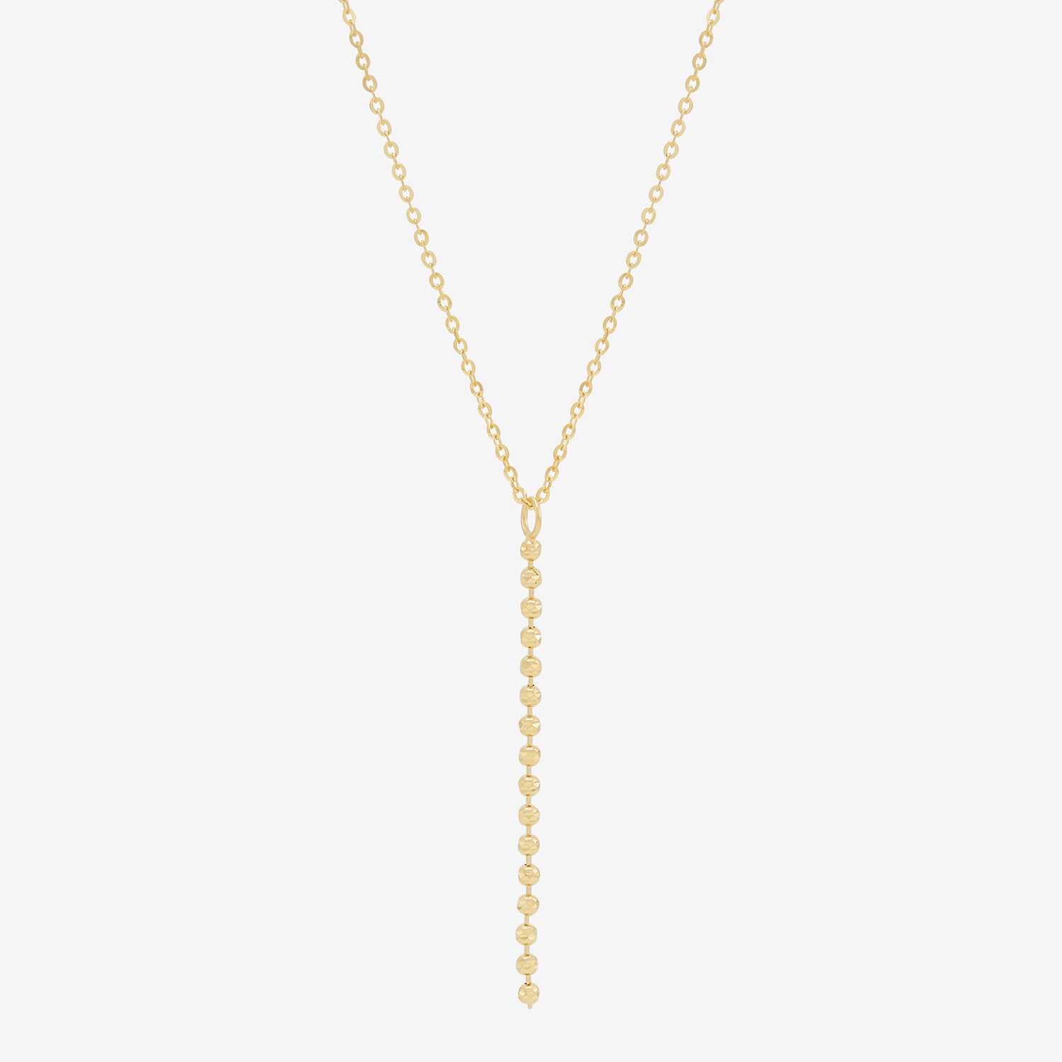 Womens 14K Gold 16.5 Inch Pendant Necklace