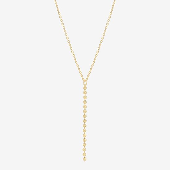 Womens 14K Gold 16.5 Inch Pendant Necklace