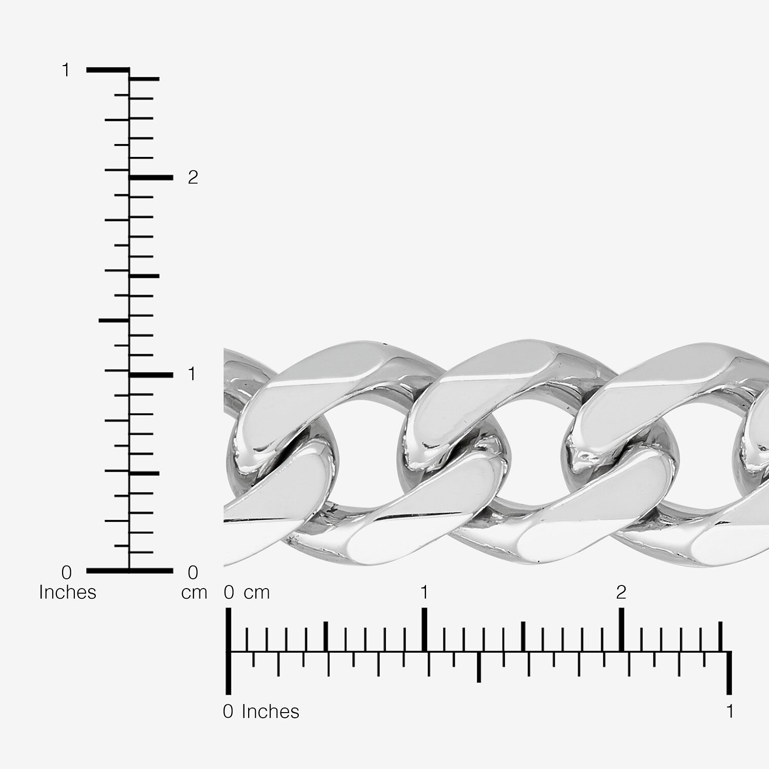 Mens Sterling Silver 22 Inch Curb Chain Necklace