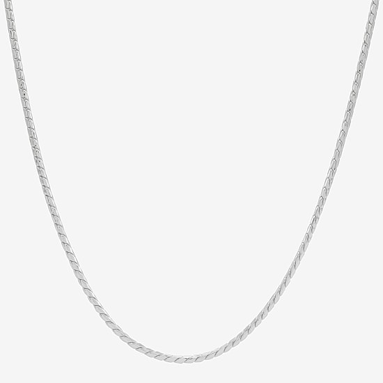 Made in Italy Womens Sterling Silver 18 Inch Chain Necklace