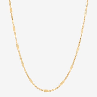 Limited Quantities! Womens 14K Gold 18 Inch Cable Chain Necklace