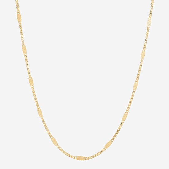 Limited Quantities! Womens 14K Gold 18 Inch Cable Chain Necklace