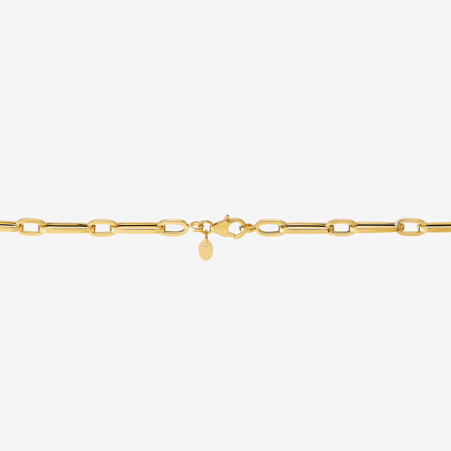 Limited Quantities! Womens 14K Gold Inch Paperclip Chain Necklace