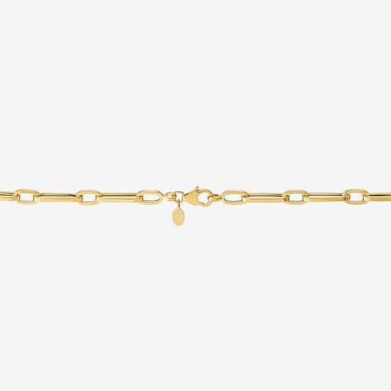 Limited Quantities! Womens 14K Gold 22 Inch Paperclip Chain Necklace
