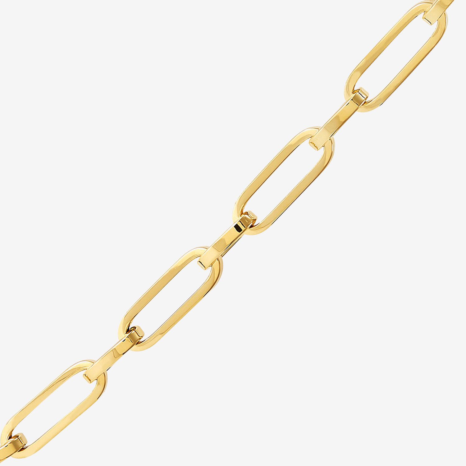 Limited Quantities! Womens 14K Gold Inch Paperclip Chain Necklace