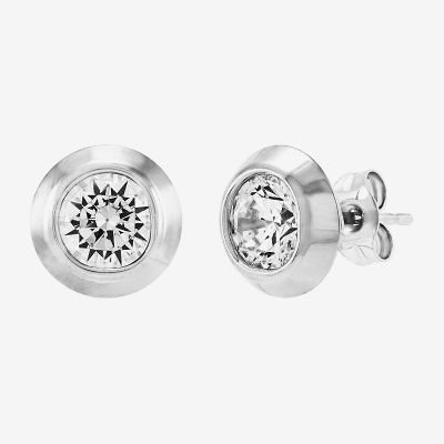 Limited Quantities! White Cubic Zirconia 14K Gold Stud Earrings
