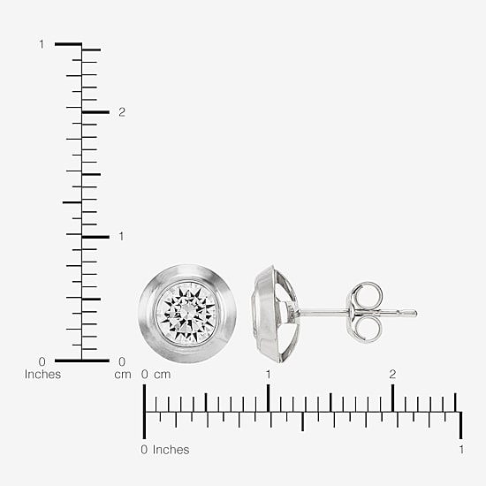 Limited Quantities! White Cubic Zirconia 14K Gold Stud Earrings