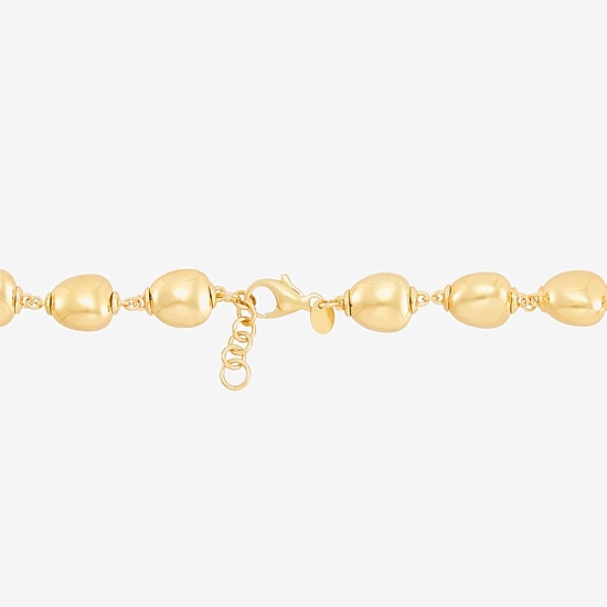Limited Quantities! Womens 14K Gold 7.25 Inch Bead Chain Bracelet