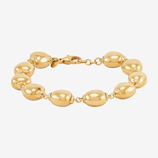 Limited Quantities! Womens 14K Gold 7.25 Inch Bead Chain Bracelet