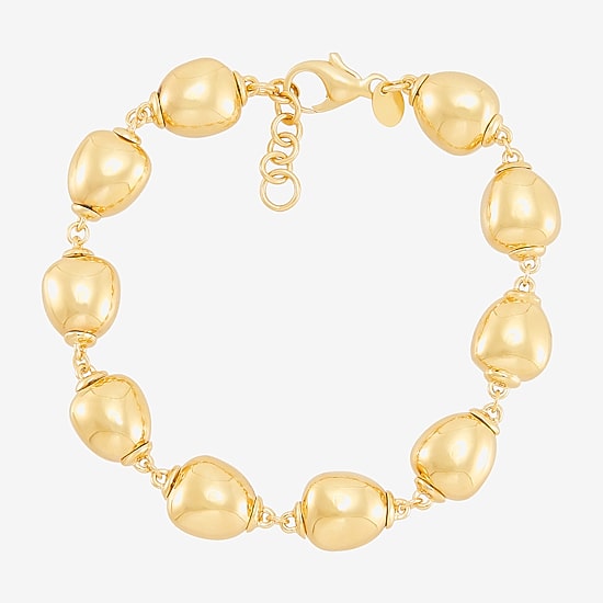 Limited Quantities! Womens 14K Gold 7.25 Inch Bead Chain Bracelet