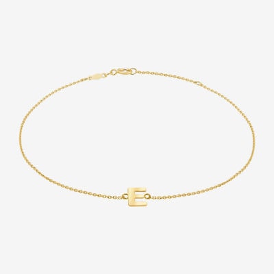 Limited Quantities! Womens 14K Gold 10 Inch Solid Cable Ankle Bracelet