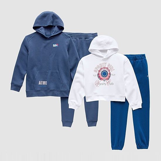 Xersion Fleece Little & Big Kid Girls 2-pc. Pant Set