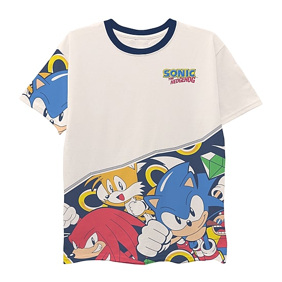 Toddler Boys Round Neck Short Sleeve Regular Fit Sonic the Hedgehog Graphic T-Shirt