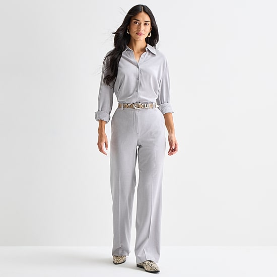 Worthington Womens Long Sleeve Blouse