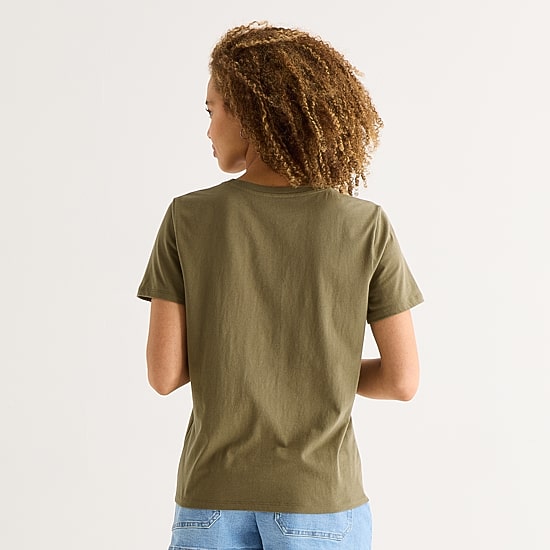 A.N.A Womens Round Neck Short Sleeve T-Shirt