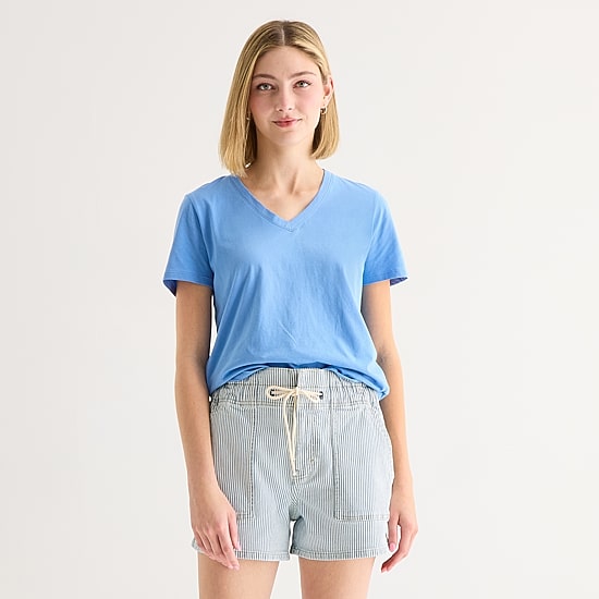A.N.A Womens V Neck Short Sleeve T-Shirt