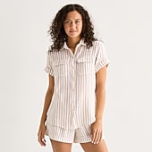 a.n.a Womens Short Sleeve Blouse